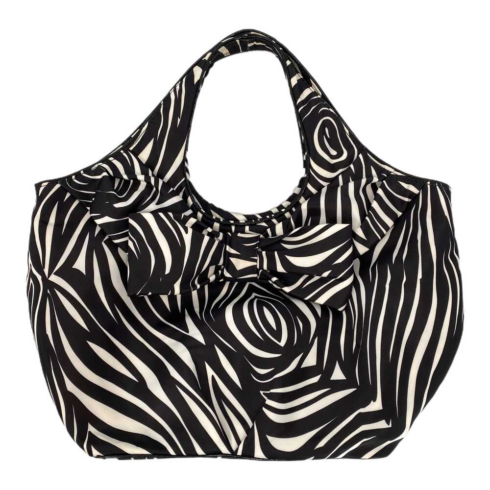 Kate Spade Black White Zebra Print Bow Tote | Classic & Chic